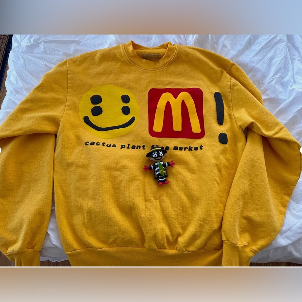 Cactus Plant Flea Market x McDonalds Crewneck and Hamburglar Toy